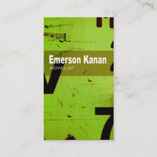 Customizable TBA Art Tech - Novelist Author Writer Business Card Template