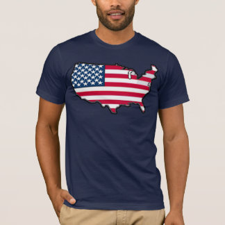 TBA AWARD WINNER American Map Flag T-Shirt
