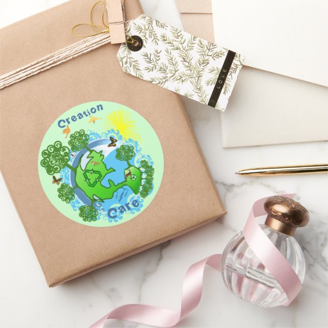 TBA AWARD Winner customized-Creation Care Classic Round Sticker (Gifting)