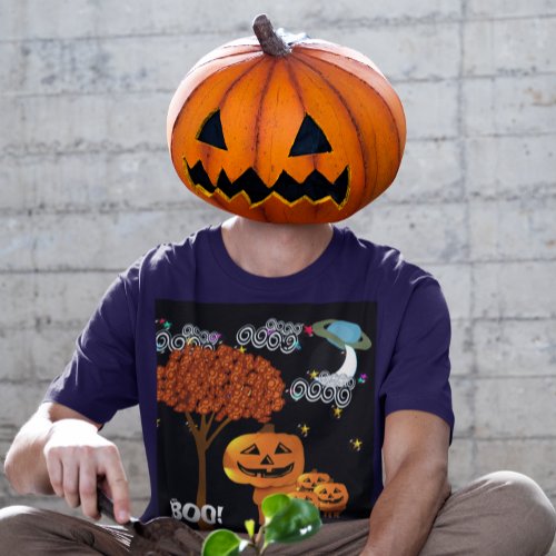 TBA Award Winner Halloween Pumpkin Heads _ T_Shirt