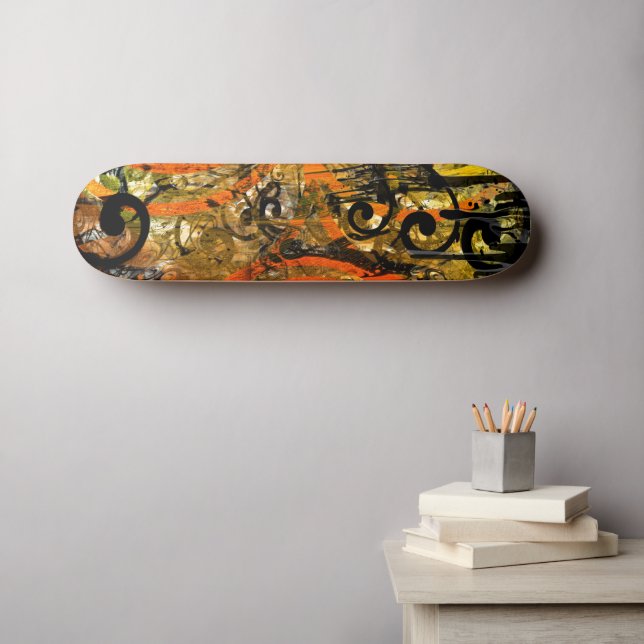 TBA Award Winner Spilt Paint - Swirled Skateboard Deck (Wall Art (Horz))