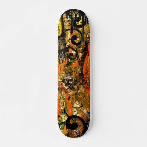 TBA Award Winner Spilt Paint _ Swirled Skateboard Deck