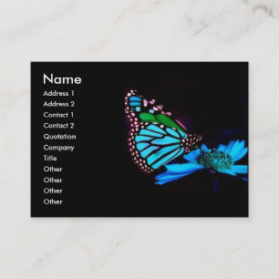 -TBA - Butterfly in Blue Light Business Card