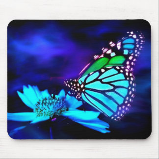 - TBA - Butterfly in Blue Light Mousepad