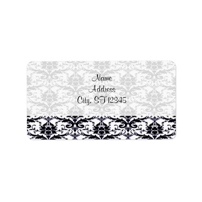 -TBA- Elegant Damask Label (Front)