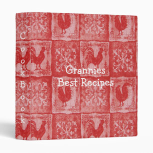 TBA French Country Grannies Old Kitchen Tablecloth 3 Ring Binder