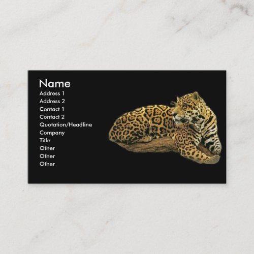 -TBA - Jaguar Business Cards