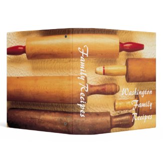 {TBA} Rolling pins family recipes avery binder binder