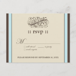 {TBA} Simply Elegant 4.25x5.5" Response Card
