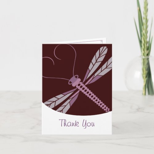 TBA Stylized DragonFly Thank You Card