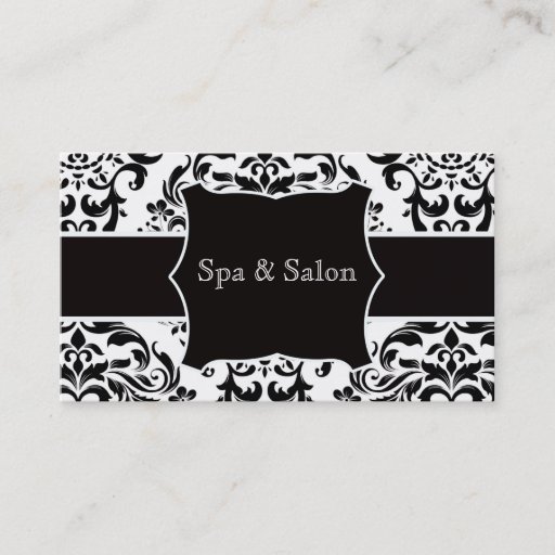 Customizable <TBA WINNER> Dapper Damask Bouquet Business Card Templates