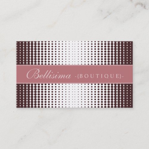 {TBA Winner} Halftone Dots Mauve Business Card