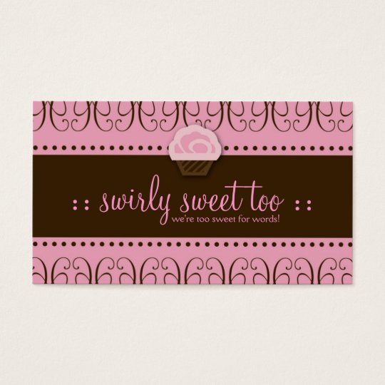 TBA WINNER-SWIRLY SWEET TOO BUSINESS CARD