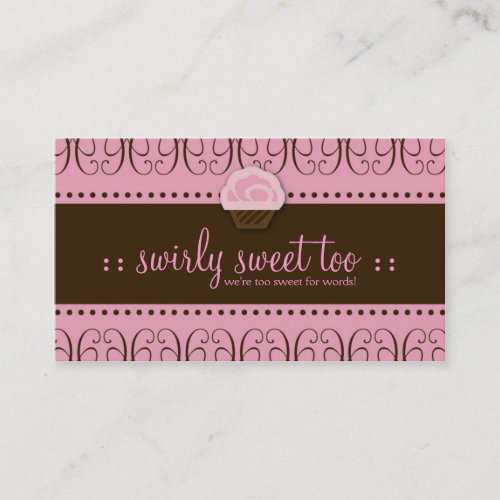 TBA WINNER-SWIRLY SWEET TOO BUSINESS CARDS