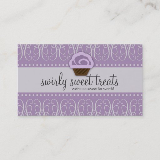 Customizable TBA WINNER-SWIRLY SWEET TOO BUSINESS CARD