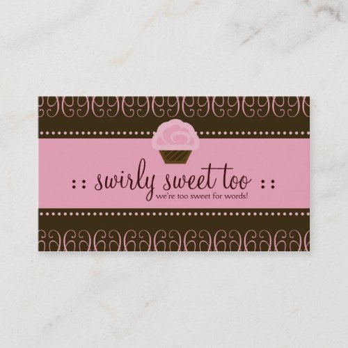 TBA WINNER SWIRLY SWEET TOO BUSINESS CARDS