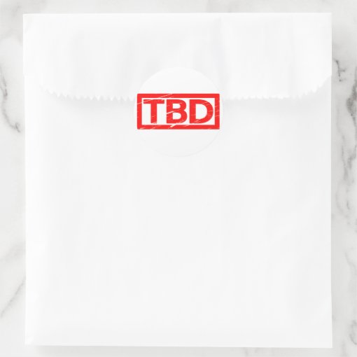TBD Stamp Classic Round Sticker | Zazzle
