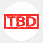 TBD Stamp Classic Round Sticker