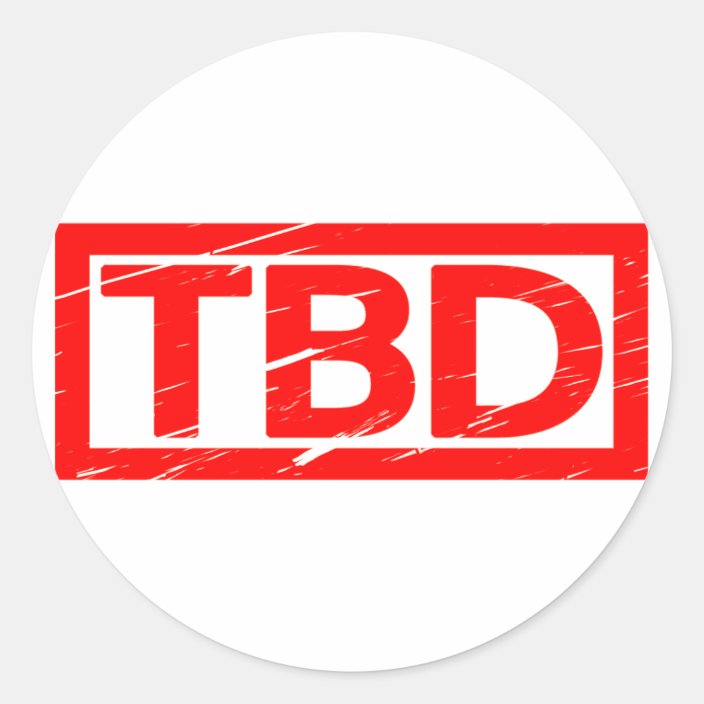 TBD Stamp Classic Round Sticker | Zazzle.com