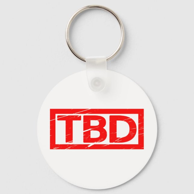 TBD Stamp Keychain (Front)
