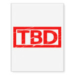 TBD Stamp Temporary Tattoos