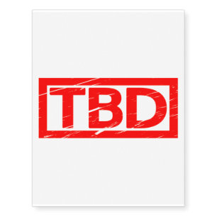 TBD Stamp Temporary Tattoos