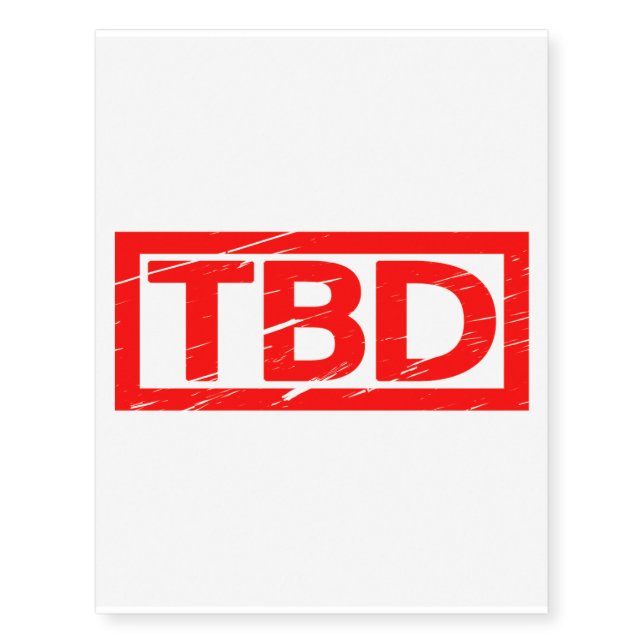 TBD Stamp Temporary Tattoos (Front)