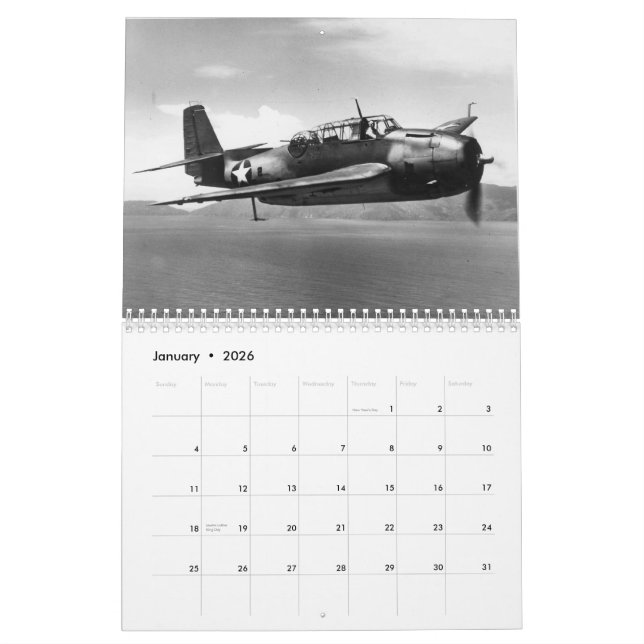 TBF Avenger Calendar (Jan 2026)