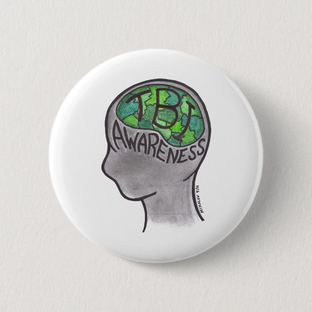 TBI Awareness Pinback Button (Front)
