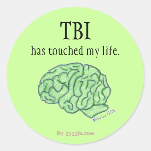 TBI awareness sticker