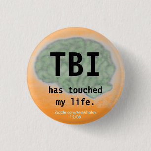 "TBI has touched my life" button