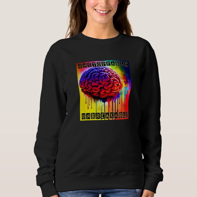 TBI Strong  Traumatic Brain Injury  1 Sweatshirt (Front)