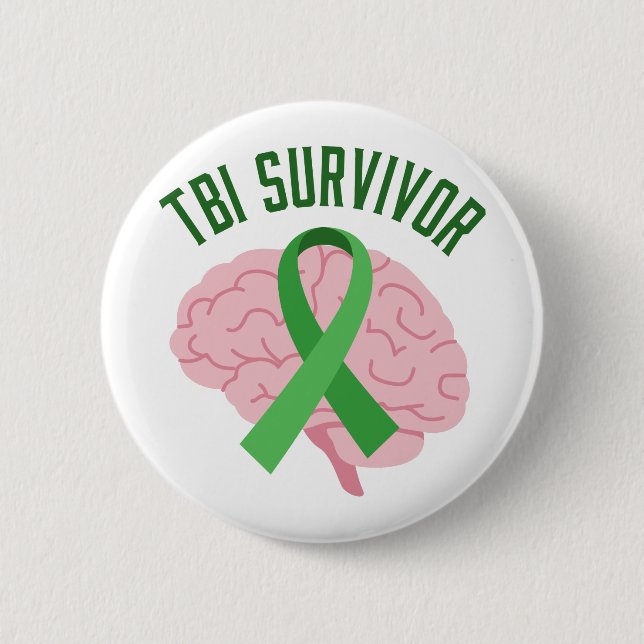 TBI Survivor Pinback Button (Front)