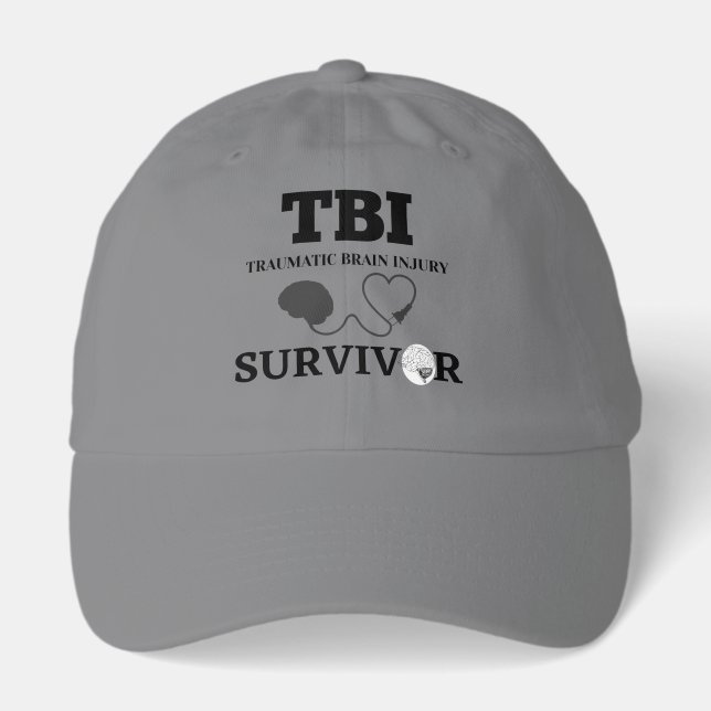 TBI Warrior Traumatic Brain Injury Awareness Hat (Front)