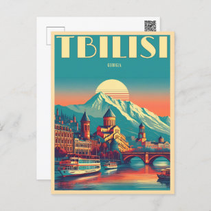 Tbilisi Capital of Georgia, Retro souvenir gifts Postcard