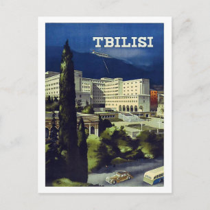 Tbilisi, Georgia, big city,vintage travel postcard