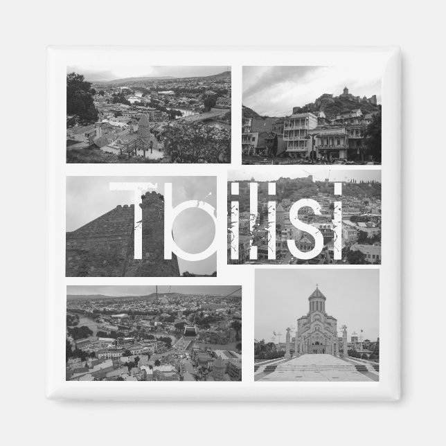 Tbilisi Georgia City Architecture Cityscape Magnet (Front)
