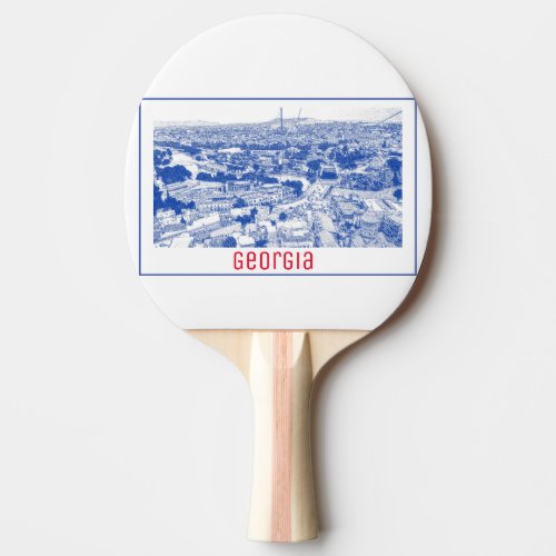 Tbilisi Georgia Cityscape Street Architecture Ping Pong Paddle