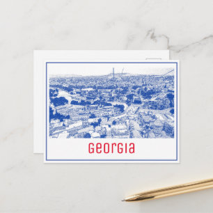 Tbilisi Georgia Cityscape Street Architecture Postcard