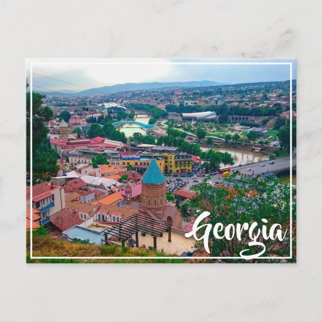 Tbilisi Georgia Cityscape Street Architecture Postcard (Front)