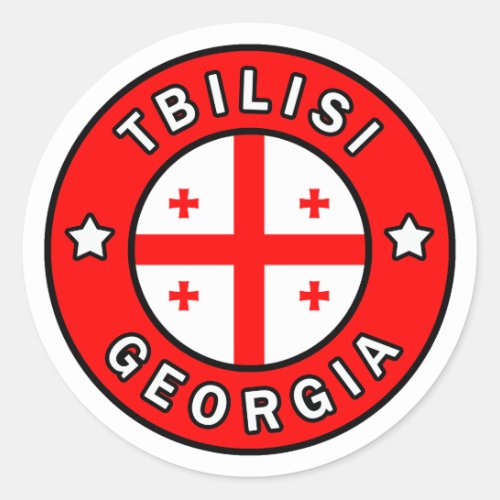 Tbilisi Georgia Classic Round Sticker