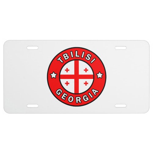 Tbilisi Georgia License Plate