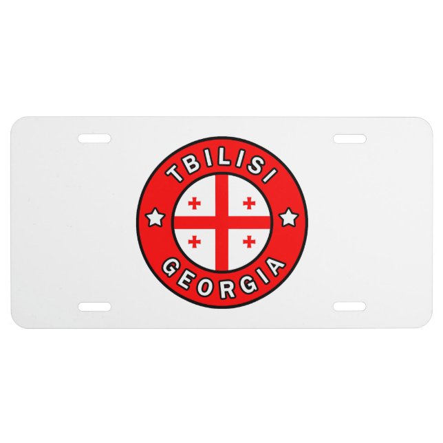 Tbilisi Georgia License Plate (Front)
