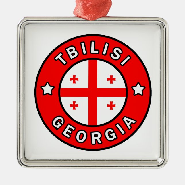 Tbilisi Georgia Metal Ornament (Front)