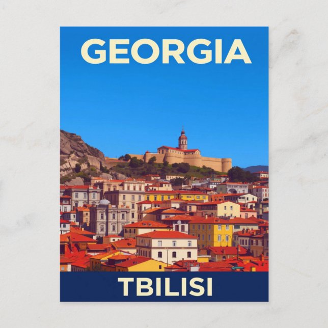 Tbilisi Georgia Narikala Fortress Postcard (Front)