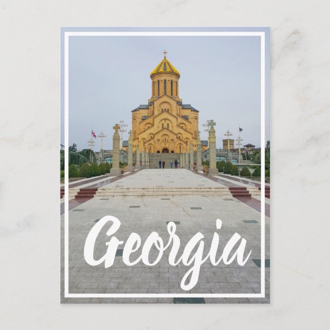 Tbilisi Georgia Sameba The Holy Trinity Cathedral Postcard (Front)