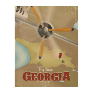 Tbilisi Georgia Vintage Travel Poster