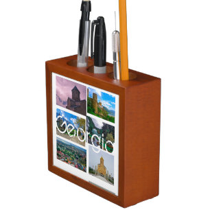 Tbilisi Kazbegi Borjomi Georgia Architecture Desk Organizer