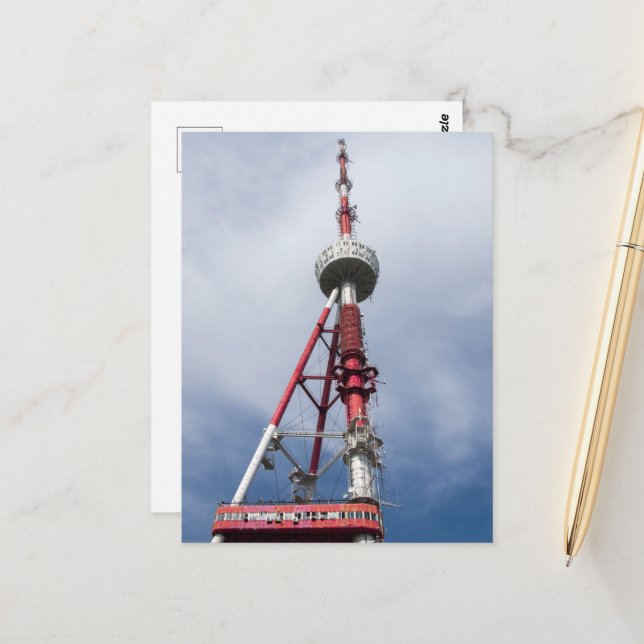 Tbilisi TV tower Postcard (Front/Back In Situ)