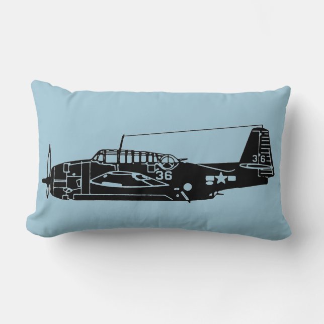 TBM Avenger Lumbar Pillow (Front)